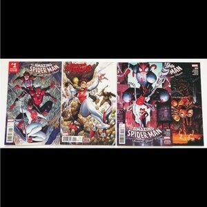 Signed 2017 Amazing Spider-Man #1-4 with issue #1
